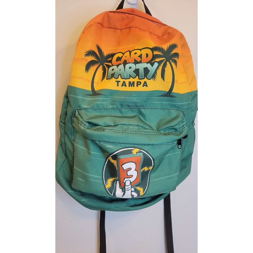 Card Party 3 Tampa Backpack Official Event Exclusive TCG Bookbag Tropical Green